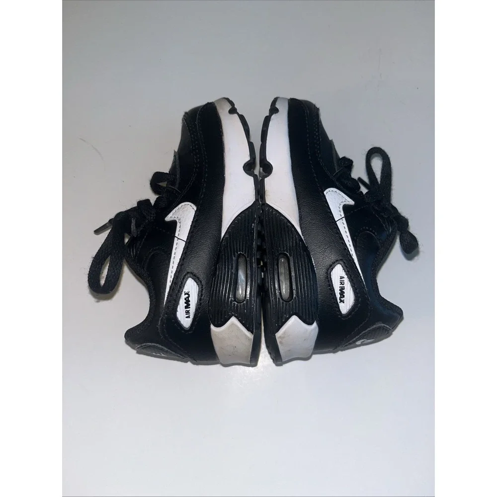 Nike Air Max 90 LTR CD6868-010 Toddler Sz 7C Black/White/Black